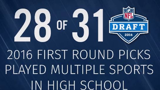 Ninety percent of first round draft picks played multiple sports in high school (Featured)