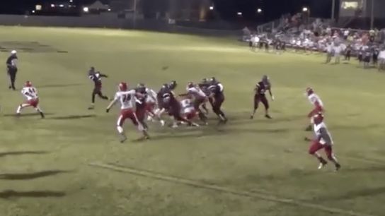 15 yards, behind the back pass... points