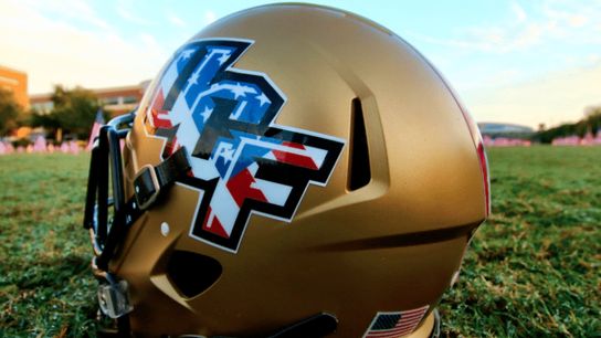 UCF's military salute helmets are quite nice (uniforms)
