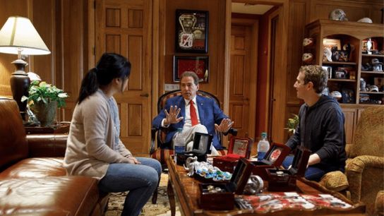 Mark Zuckerberg "the Facebook guy" visits Tuscaloosa to meet with Nick Saban (Featured)