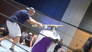 Georgia Southern coaches wrestle for a good cause (victor cabral)