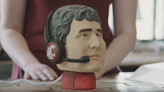 Video: Wazzu introduces "The Smartest Device" featuring Mike Leach mini home device (Washington State)