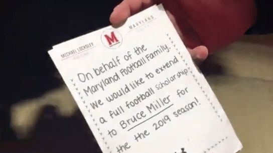 Video: Big Ten #ScholarshipAlert at an NFL game (Maryland)