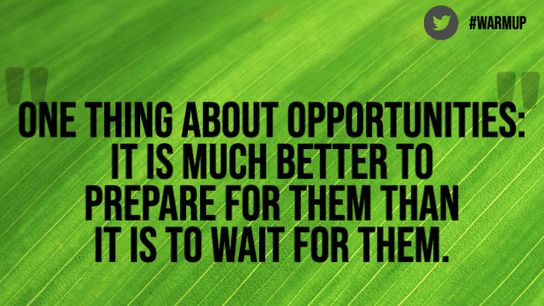 Friday's One Minute Warm Up