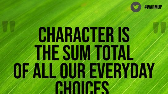 Monday's One Minute Warm Up