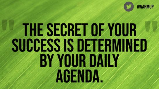 Friday's One Minute Warm Up