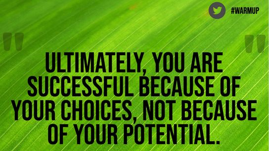 Tuesday's One Minute Warm Up