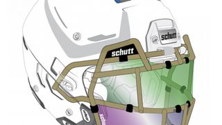 A helmet maker has introduced a Splash Shield for facemasks (splash guard)