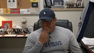 FBS coach and two-time cancer survivor shares his journey that illustrates "Football is easy. Life is hard." (oscar rodriguez)