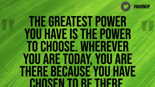 Friday's One Minute Warm Up