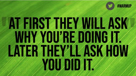 Tuesday's One Minute Warm Up