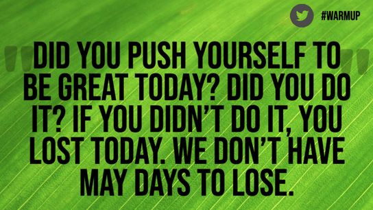 Monday's One Minute Warm Up