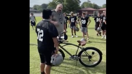 Video: High school team surprises teammate with feel good moment