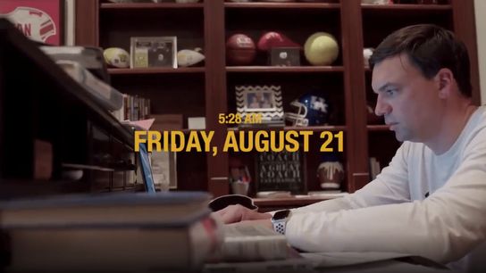Video: A morning in the life of West Virginia head coach Neal Brown (video)