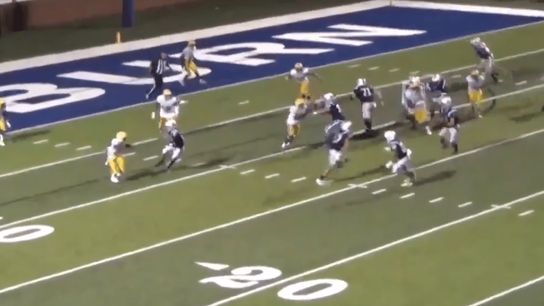 "Backside guard catches the pitch and rumbles into the end zone"