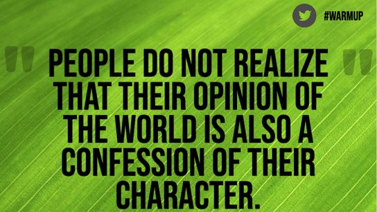 Thursday's One Minute Warm Up