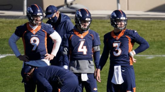 The Broncos inquired about suiting up coaches at quarterback today (quarterback)