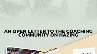 An open letter to the coaching community on hazing, and what we need to do to protect all involved (open letter)