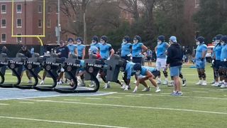 Bill Belichick brings jerseys with no names or numbers to open practice at North Carolina (No Number)