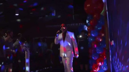 SMU celebrated their first day of fall camp with a very over-the-top "Big Weigh In" event