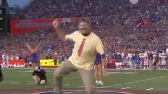Steve Spurrier got weird in The Swamp this weekend