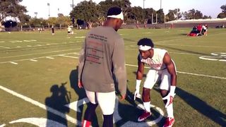 Video: Stanford DB coaches up their press, and press-bail technique (Stanford)