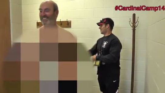 Video: The Ball State staff steps on the scale for a chance at "the belt"