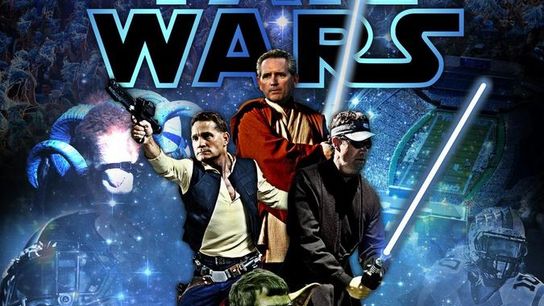 On Star Wars Day, UNC releases picture of "Tar Wars" featuring Fedora and Chizik (Larry Fedora)