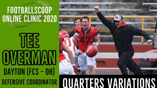 Quarters variations vs. 3x1 formations - Tee Overman - Dayton (FCS - OH) - Defensive Coordinator (3x1)