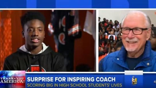 Video: Good Morning America surprised a small town Michigan HS coach and his team this morning (Michigan)