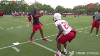 Video: Van Malone and Chad Morris pranked the SMU DBs with a drill yesterday (video)