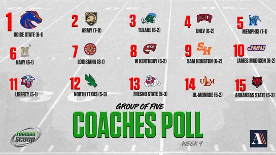 Group of 5 Coaches Poll - Week 9 (Group Of 5 Coaches Poll)