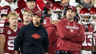 Oklahoma sets 2026 salaries for Brent Venables's coaching staff (Oklahoma Football). Photo by Mark J. Rebilas-Imagn Images