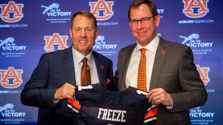 Auburn AD John Cohen provides update on Hugh Freeze's job status (Auburn Football). Photo by Jake Crandall / USA TODAY NETWORK