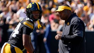 Raiders reportedly set to hire Big Ten assistant (Iowa). Photo by © Julia Hansen/Iowa City Press-Citizen / USA TODAY NETWORK via Imagn Images