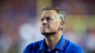 Details of Florida AD Scott Stricklin's contract extension are out (Florida Gators). Photo by Matt Pendleton/Gainesville Sun / USA TODAY NETWORK